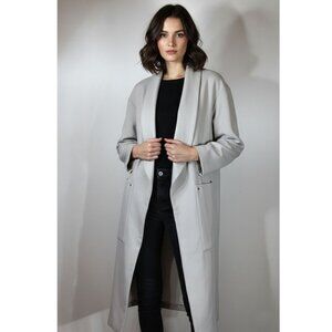 SOIA & KYO Duster Coat 'Carole' Color Pebble, Women's Size Small